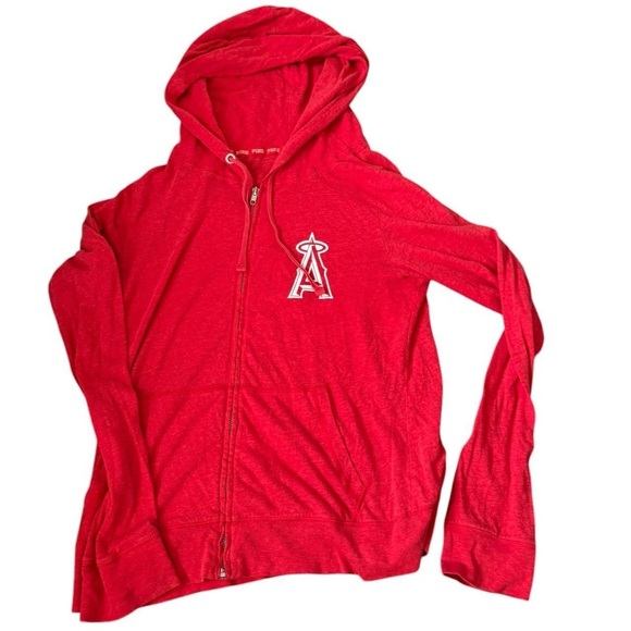 Victoria's Secret Medium Red Los Angeles, Angels hoodie. - Picture 1 of 5